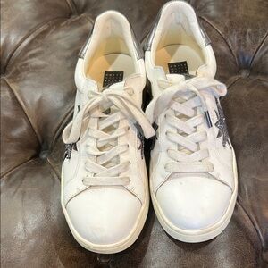 White House Black Market White and Black Sneakers